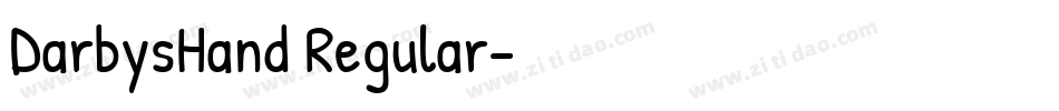 DarbysHand Regular字体转换